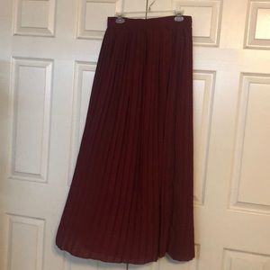 Pleated maxi skirt from target